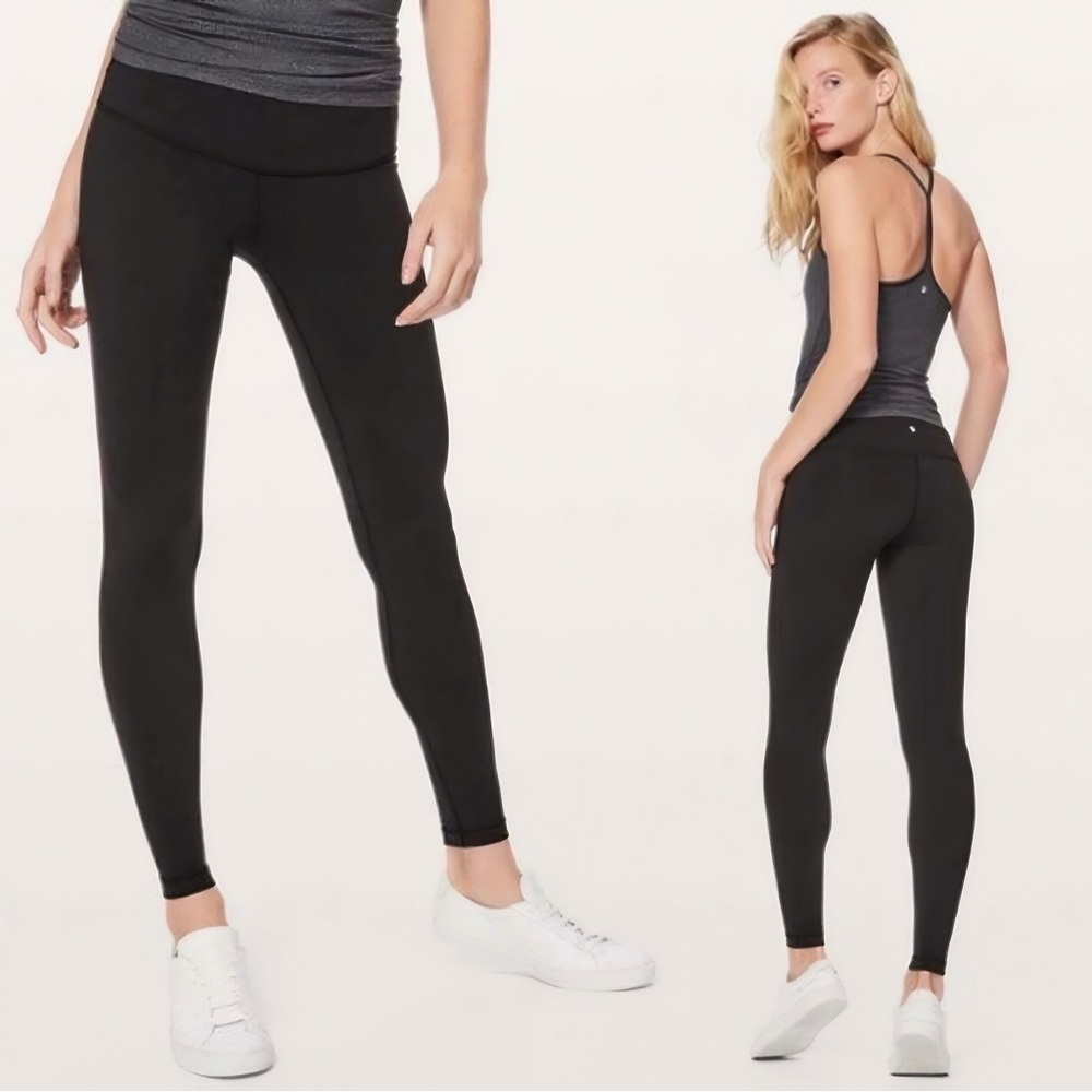 Lululemon Wunder Under 28" Mid Rise Legging EUC Black size 4
